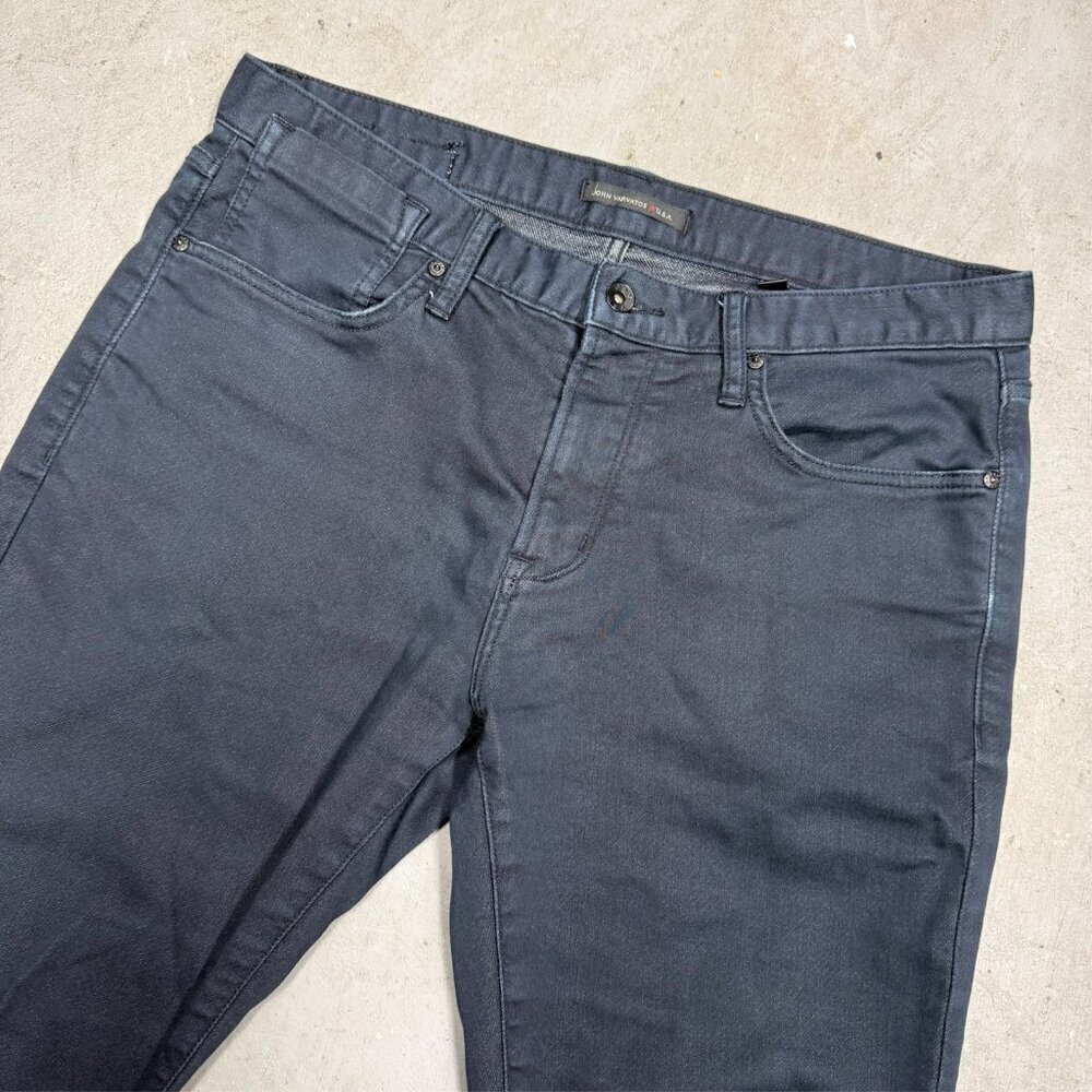 John Varvatos USA Jeans Bowery Slim Straight Cotton Stretch Blue 34x28 - Picture 3 of 11